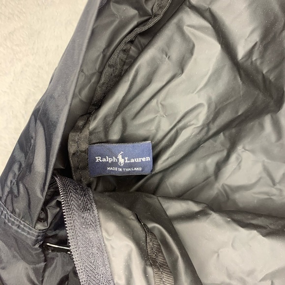 Rare Mint OG Polo Ralph Lauren Polo Sport Patch Nylon Backpack zip stadium Pwing - Picture 7 of 11